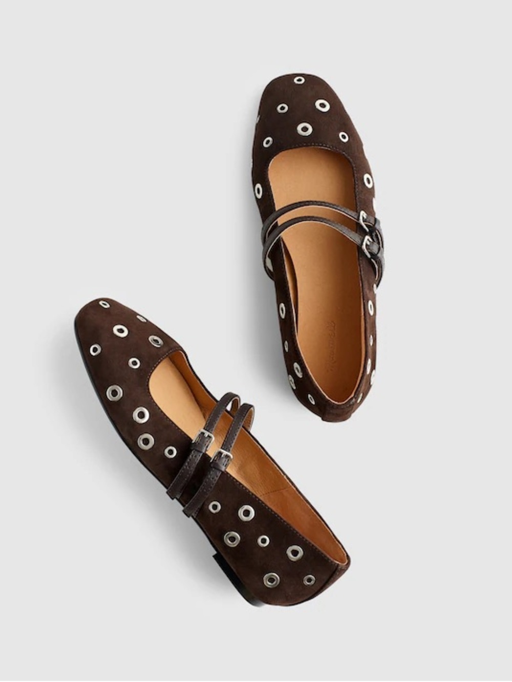 NWT Madewell’ The Greta’ Double-Strap Ballet Flat